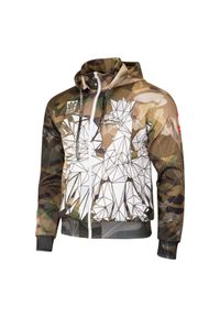 Bluza dziecięca sportowa rozpinana z kapturem EXTREME HOBBY POLSKA CAMO. Typ kołnierza: kaptur. Kolor: brązowy, zielony, wielokolorowy #1