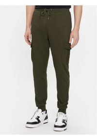 Brave Soul Spodnie dresowe MJB-581GAUZE Khaki Regular Fit. Kolor: brązowy. Materiał: bawełna #1