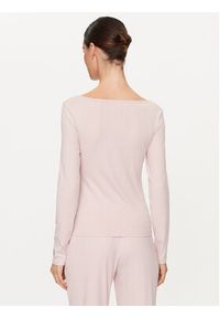 Guess Bluzka O3BP01 KBXB2 Różowy Slim Fit. Kolor: różowy. Materiał: syntetyk