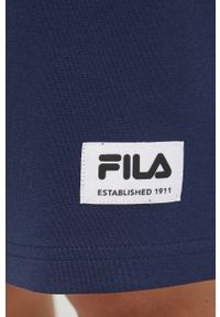 Fila sukienka kolor granatowy mini prosta. Kolor: niebieski. Materiał: dzianina. Typ sukienki: proste. Długość: mini #2