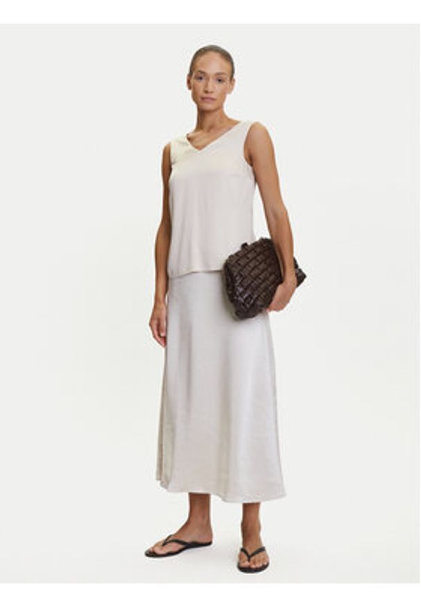 Tatuum Spódnica maxi Luksa T2507.172 Beżowy Regular Fit. Kolor: beżowy. Materiał: syntetyk