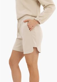 Volcano - Spodenki z dżerseju M-LULI. Kolor: beżowy. Materiał: jersey. Wzór: gładki. Sezon: lato #1