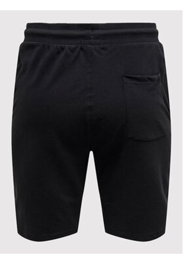 Only & Sons Szorty sportowe Neil 22015623 Czarny Regular Fit. Kolor: czarny. Materiał: bawełna. Styl: sportowy