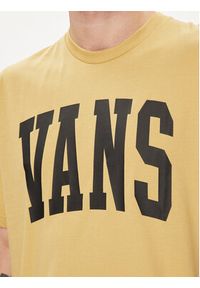 Vans T-Shirt Vans Arched Ss Tee VN000G47 Brązowy Regular Fit. Kolor: brązowy. Materiał: bawełna #3