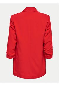 only - ONLY Marynarka Elly 15197451 Czerwony Regular Fit. Kolor: czerwony. Materiał: syntetyk