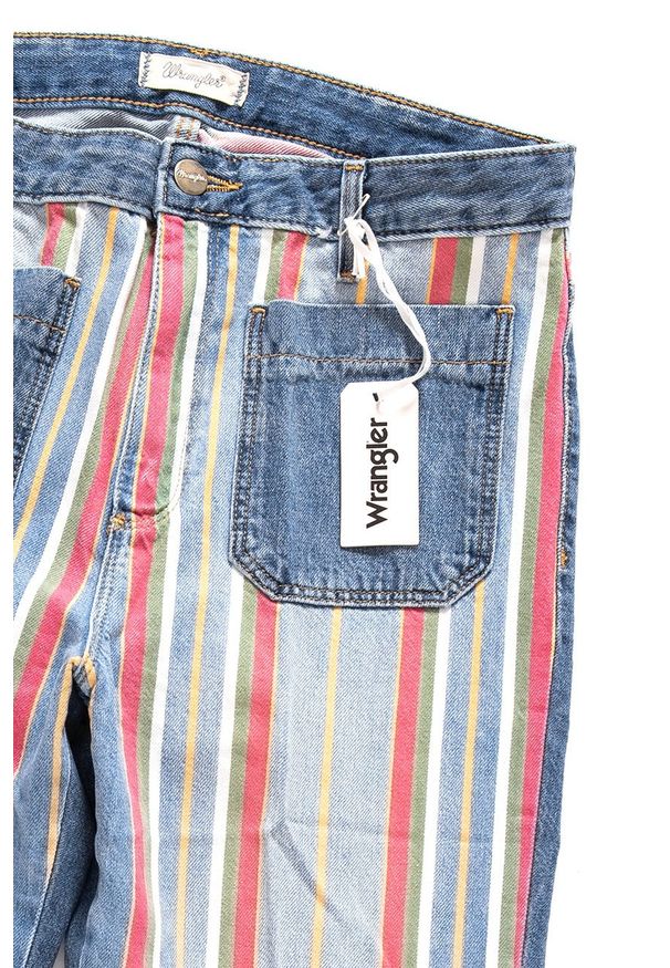 Wrangler - WRANGLER CROPPED FLARE DISCO STRIPES W2308799Y. Sezon: lato. Styl: retro