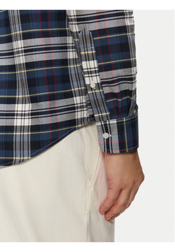 TOMMY HILFIGER - Tommy Hilfiger Koszula Heritage MW0MW37566 Granatowy Regular Fit. Kolor: niebieski. Materiał: bawełna