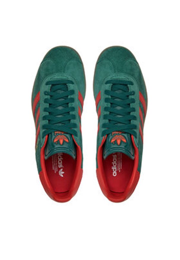 Adidas - adidas Sneakersy Gazelle IG6200 Zielony. Kolor: zielony. Materiał: skóra, zamsz. Model: Adidas Gazelle