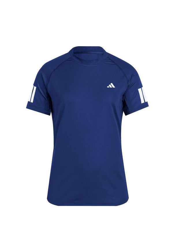 Adidas - Koszulka Club 3-Stripes Tennis Climacool. Kolor: niebieski. Technologia: ClimaCool (Adidas). Sport: tenis