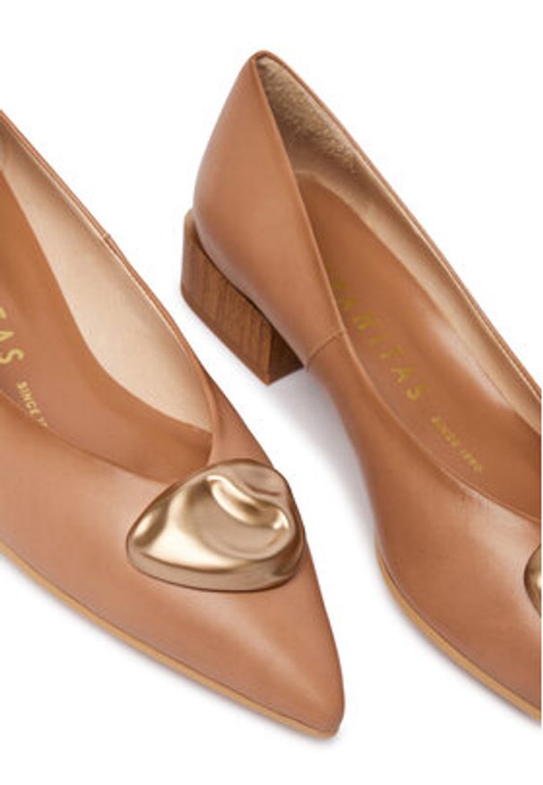 Hispanitas Czółenka HV264775 C007 Beżowy. Kolor: beżowy. Materiał: skóra