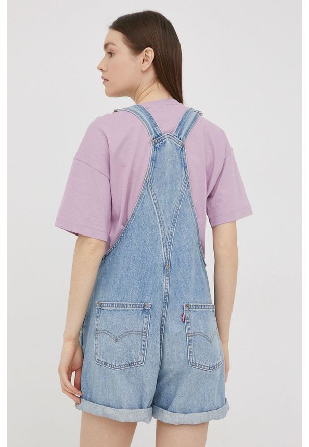 Levi's® - Levi's ogrodniczki jeansowe damskie. Okazja: na spotkanie biznesowe, na co dzień. Kolor: niebieski. Styl: casual, biznesowy