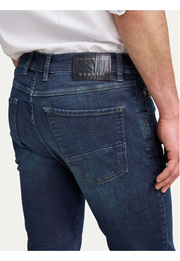 Bugatti Jeansy 3278D 96635 Granatowy Slim Fit. Kolor: niebieski