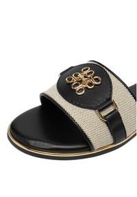 Nine West Klapki CEO-6165-32 Czarny. Kolor: czarny. Materiał: materiał #4