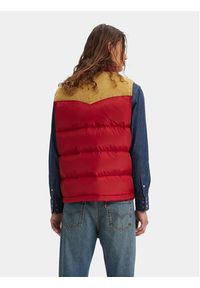 Levi's® Bezrękawnik Western Super Puffer A5634-0003 Czerwony Regular Fit. Kolor: czerwony. Materiał: syntetyk. Długość rękawa: bez rękawów #9