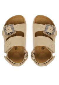 Calvin Klein Sandały Velcro V3X2-83328-0315 M Beżowy. Kolor: beżowy. Materiał: skóra #4