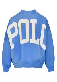 Polo Ralph Lauren Bluza 211965111002 Niebieski Oversize. Typ kołnierza: polo. Kolor: niebieski. Materiał: bawełna #4