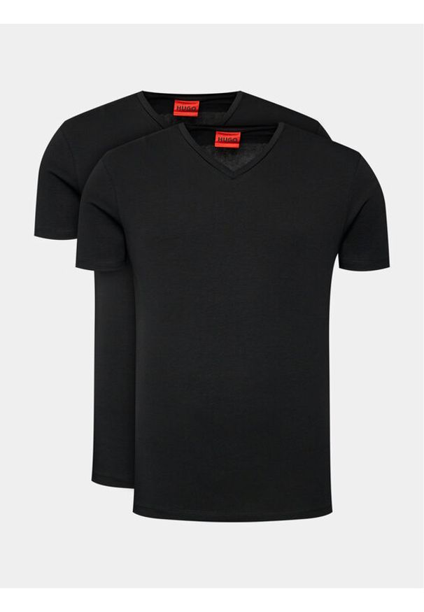 Hugo Komplet 2 t-shirtów 50325417 Czarny Slim Fit. Kolor: czarny. Materiał: bawełna
