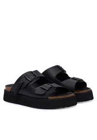 D.Franklin Klapki DFSH414004 Czarny. Kolor: czarny. Materiał: skóra #4