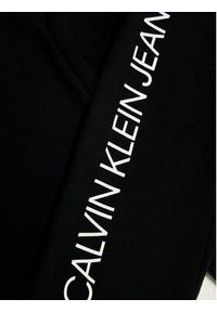 Calvin Klein Jeans Legginsy Logo IG0IG00740 Czarny Slim Fit. Kolor: czarny. Materiał: bawełna