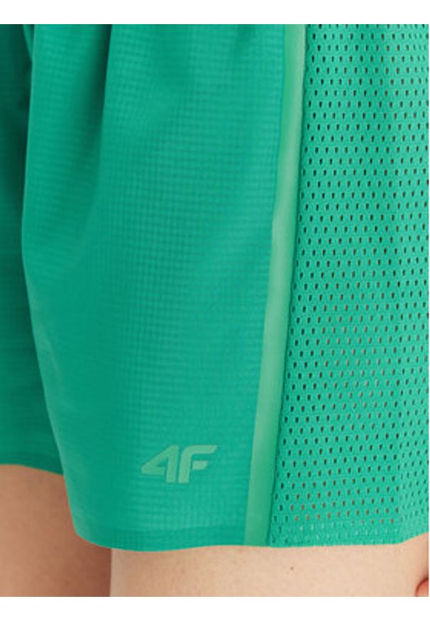 4f - 4F Szorty sportowe 4FWSS24TFSHF502 Zielony Regular Fit. Kolor: zielony. Materiał: syntetyk