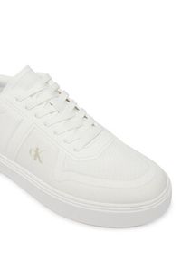 Calvin Klein Sneakersy Classic Cups Laceup Knit HM0HM02130 Biały. Kolor: biały. Materiał: materiał #6