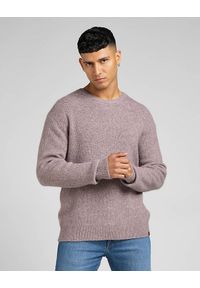 Lee - LEE MĘSKI SWETER LEE SEASONAL CREW PURPLE STORM L83ZDD70