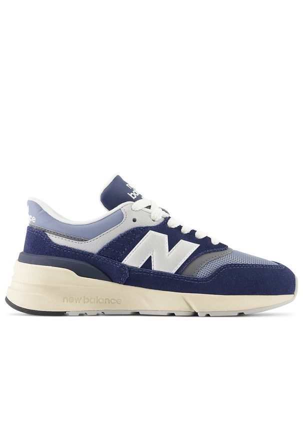 Buty New Balance GR997RHB - granatowe. Okazja: na uczelnię, na co dzień. Zapięcie: sznurówki. Kolor: niebieski. Materiał: guma, syntetyk, materiał. Szerokość cholewki: normalna