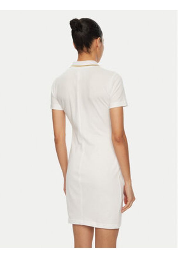 Versace Jeans Couture Sukienka codzienna 78HAOT01 Biały Regular Fit. Okazja: na co dzień. Kolor: biały. Materiał: bawełna. Typ sukienki: proste. Styl: casual