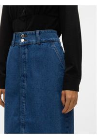 Vero Moda Spódnica jeansowa 10302007 Niebieski Regular Fit. Kolor: niebieski. Materiał: bawełna #4