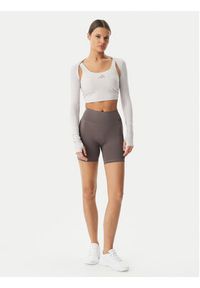 Adidas - adidas Koszulka techniczna Power Essentials Workout Contour KD2217 Fioletowy Slim Fit. Kolor: fioletowy. Materiał: syntetyk #5