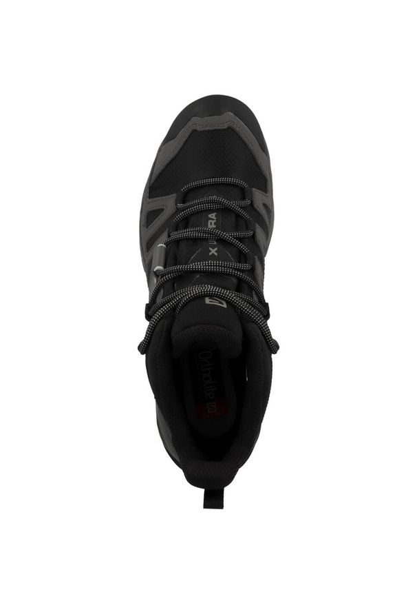 salomon - Buty trekkingowe męskie Salomon X Ultra 4 Mid Gtx. Zapięcie: sznurówki. Kolor: czarny. Materiał: guma, syntetyk, tkanina, materiał. Szerokość cholewki: normalna. Sport: turystyka piesza