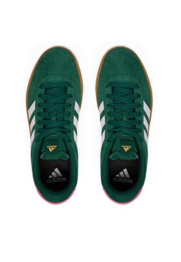 Adidas - adidas Sneakersy VL Court 3.0 JP7538 Zielony. Kolor: zielony. Materiał: zamsz, skóra