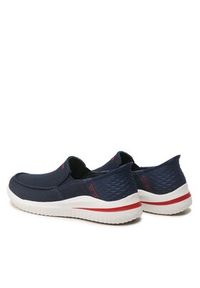 skechers - Skechers Mokasyny Cabrino 210604/NVY Granatowy. Kolor: niebieski. Materiał: materiał #5