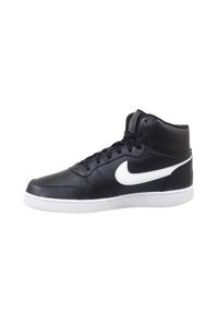 Buty do chodzenia męskie Nike Ebernon Mid. Wysokość cholewki: za kostkę. Zapięcie: sznurówki. Kolor: wielokolorowy, czarny. Materiał: tkanina, materiał, skóra, syntetyk. Szerokość cholewki: normalna. Sport: turystyka piesza