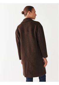 Guess Płaszcz wełniany Elly W2BL0H WEWU0 Brązowy Relaxed Fit. Kolor: brązowy. Materiał: wełna, syntetyk #2