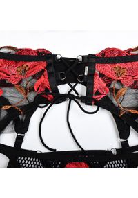 Intica - Komplet bielizny z kwiatowym haftem na wyjątkowe okazje Doohee. Kolor: wielokolorowy. Materiał: materiał. Wzór: kwiaty, haft #9