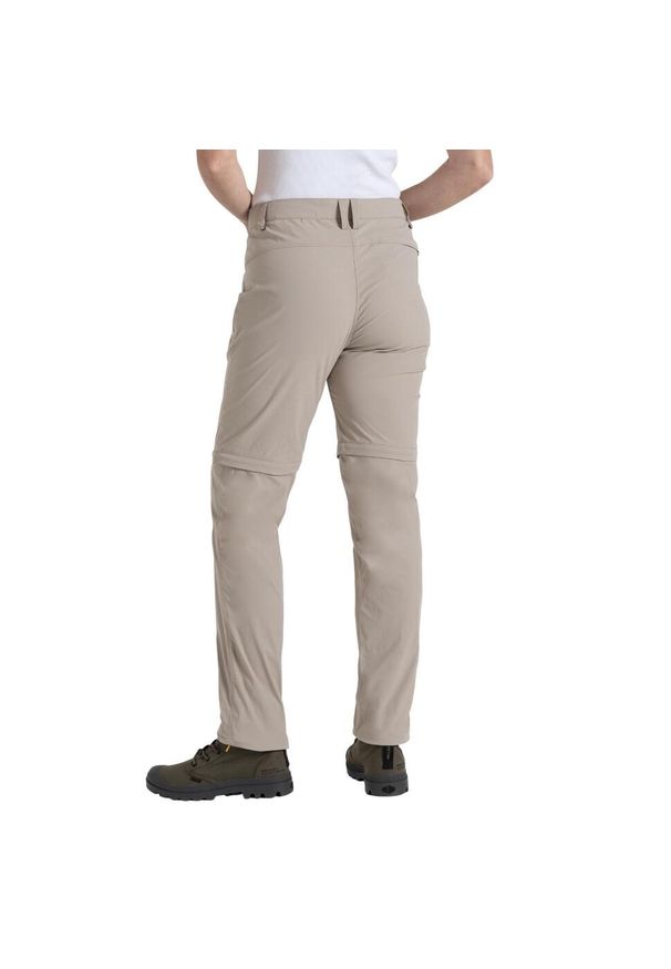CRAGHOPPERS - Spodnie Damskie Pro III Nosilife Convertible Trousers. Kolor: brązowy. Sezon: lato. Sport: turystyka piesza