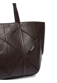 Calvin Klein Torebka Woven Medium Carryall LV04F3548G Brązowy. Kolor: brązowy. Materiał: skórzane #2