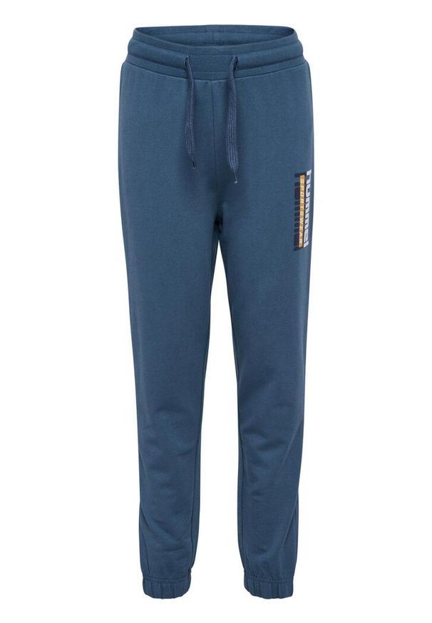 Spodnie dresowe sportowe dziecięce dresy Hummel Tukas Pants. Kolor: niebieski. Materiał: dresówka. Sport: piłka nożna