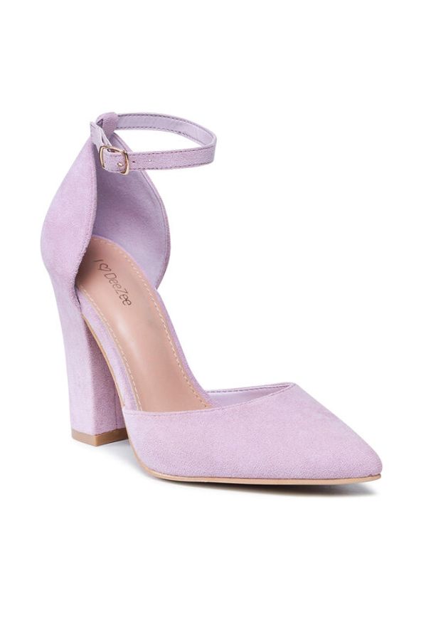 DeeZee Półbuty KL-091201-06 Różowy. Kolor: różowy. Materiał: materiał