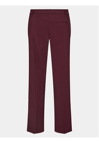 Gina Tricot Spodnie materiałowe 13672 Bordowy Regular Fit. Kolor: czerwony. Materiał: syntetyk #2