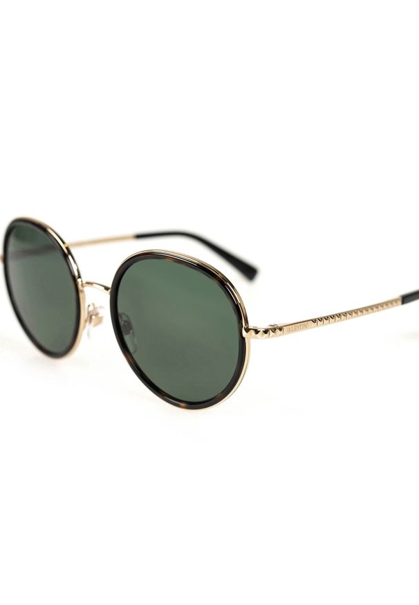 VALENTINO - Valentino Okulary "VA2051" | VA2051 300371 | Kobieta | Czarny, Brązowy. Kształt: owalne. Kolor: czarny, brązowy, wielokolorowy. Materiał: materiał