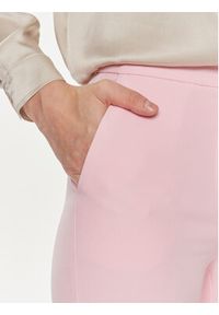 Maryley Spodnie materiałowe 24EB587/43OR Różowy Wide Leg. Kolor: różowy. Materiał: syntetyk #4