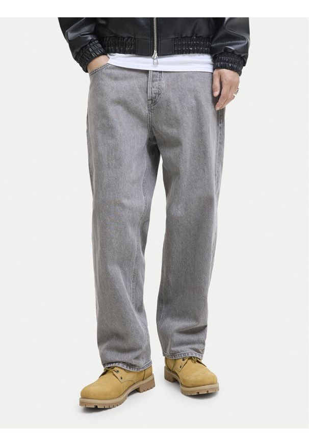Jack & Jones Jeansy Alex 12278097 Szary Baggy Fit. Kolor: szary