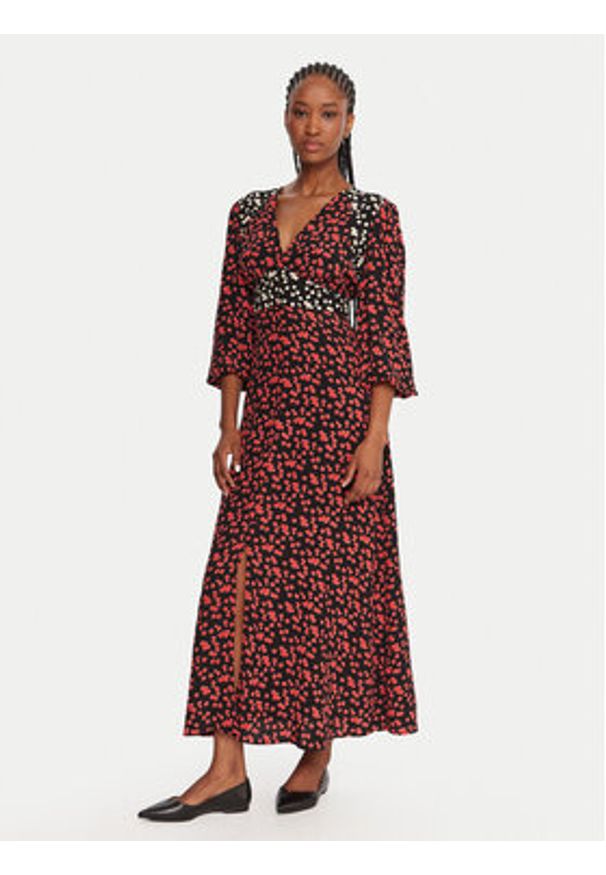 French Connection Sukienka koktajlowa 71ZBM Czerwony Regular Fit. Kolor: czerwony. Materiał: wiskoza. Styl: wizytowy