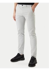BOSS Chinosy 50510933 Szary Slim Fit. Kolor: szary. Materiał: bawełna #1