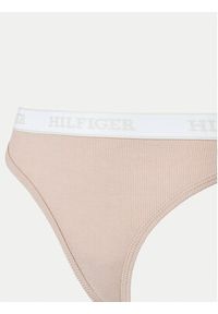 TOMMY HILFIGER - Tommy Hilfiger Stringi UW0UW05539 Beżowy. Kolor: beżowy. Materiał: bawełna, syntetyk #3