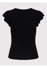 only - ONLY Bluzka Belia 15227187 Czarny Regular Fit. Kolor: czarny. Materiał: wiskoza