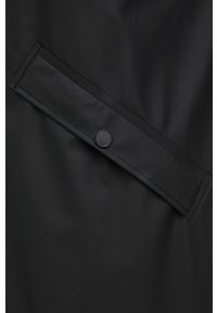 Rains kurtka 18360 Longer Jacket kolor czarny przejściowa. Okazja: na co dzień. Kolor: czarny. Materiał: materiał. Styl: casual
