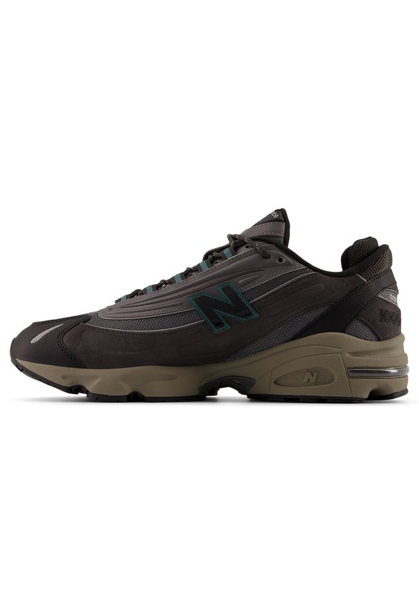 Buty unisex New Balance M1000J – brązowe. Kolor: brązowy. Materiał: zamsz, materiał, tkanina. Szerokość cholewki: normalna